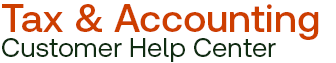 Tax & Accounting Customer Help Center